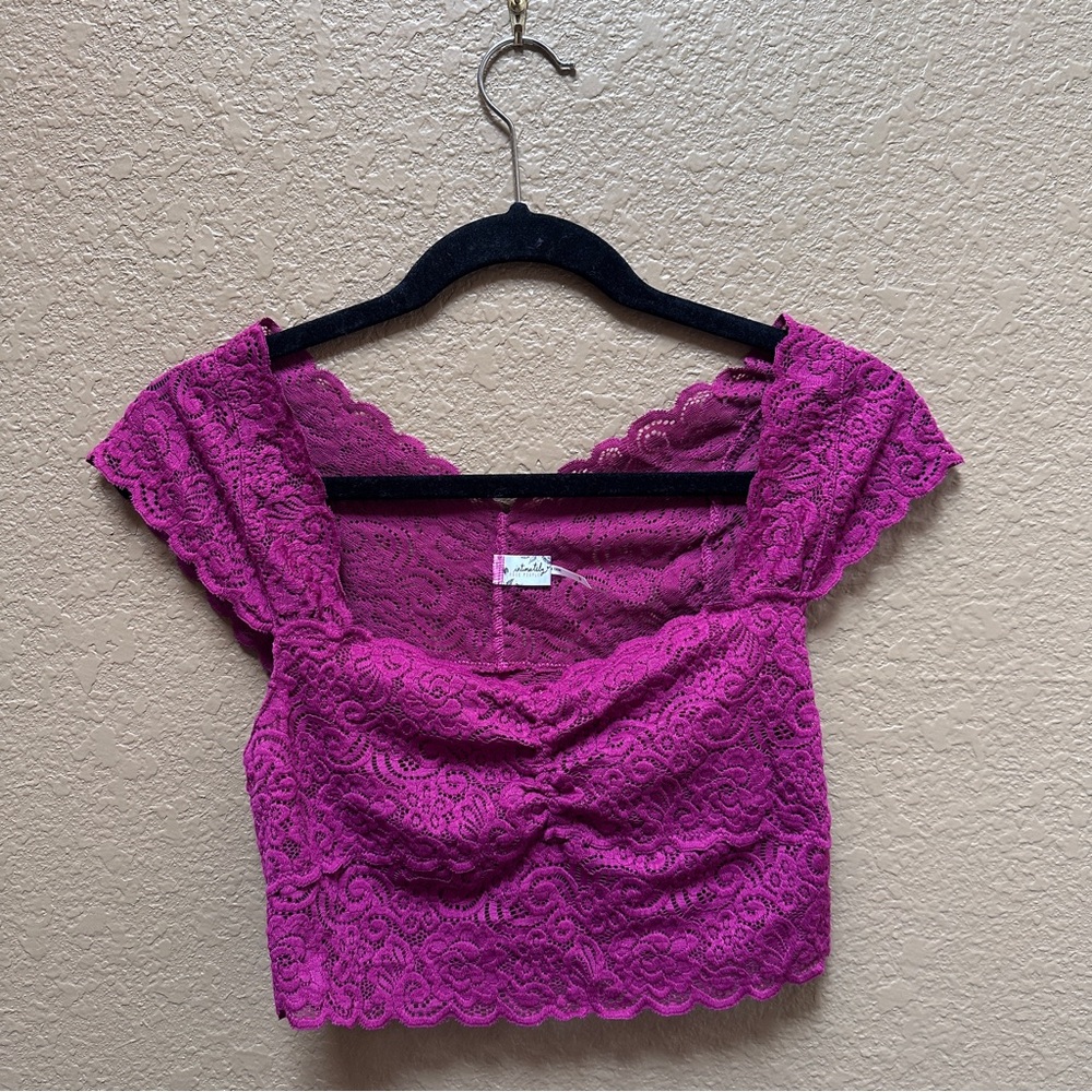 Fee People Intimately Lace Crop Top